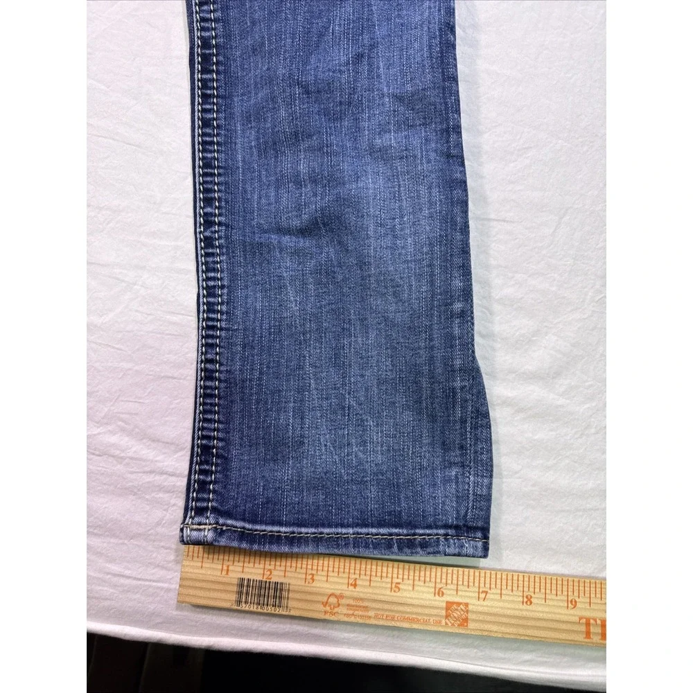 Rock Revival Jeans Women 29  Denim  MERTIE Easy Straight rhinestones embelished